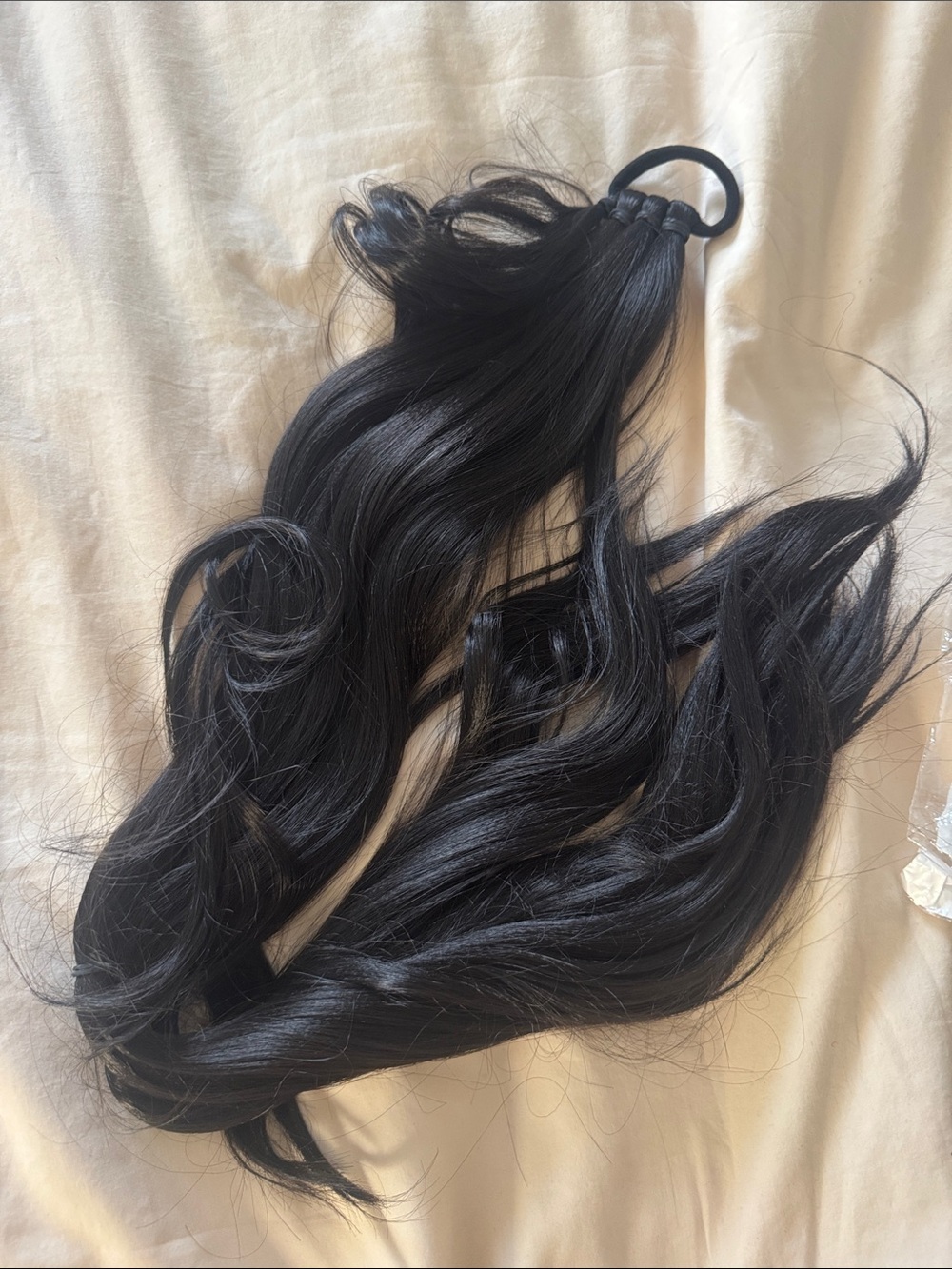 Black Clip-In Ponytail Extension - Sleek Instant Volume